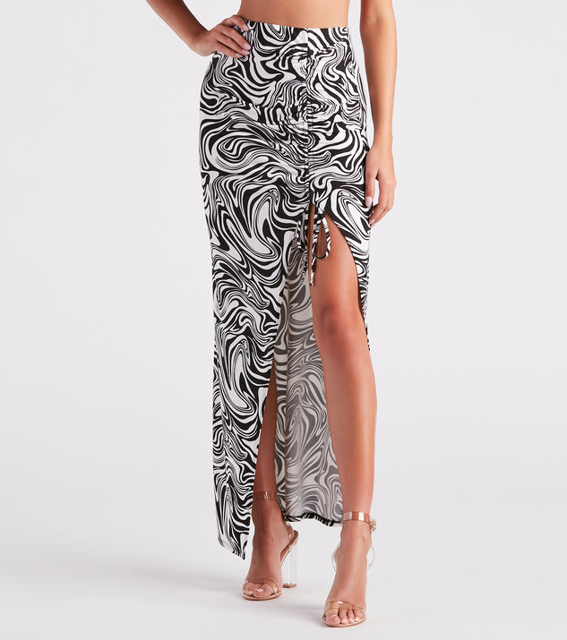Standout In Style Swirl Print Maxi Skirt provides a stylish start to creating your best summer outfits of the season with on-trend details for 2023!