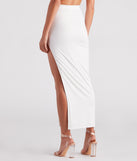 On My Mind Side Slit Maxi Skirt provides a stylish start to creating your best summer outfits of the season with on-trend details for 2023!