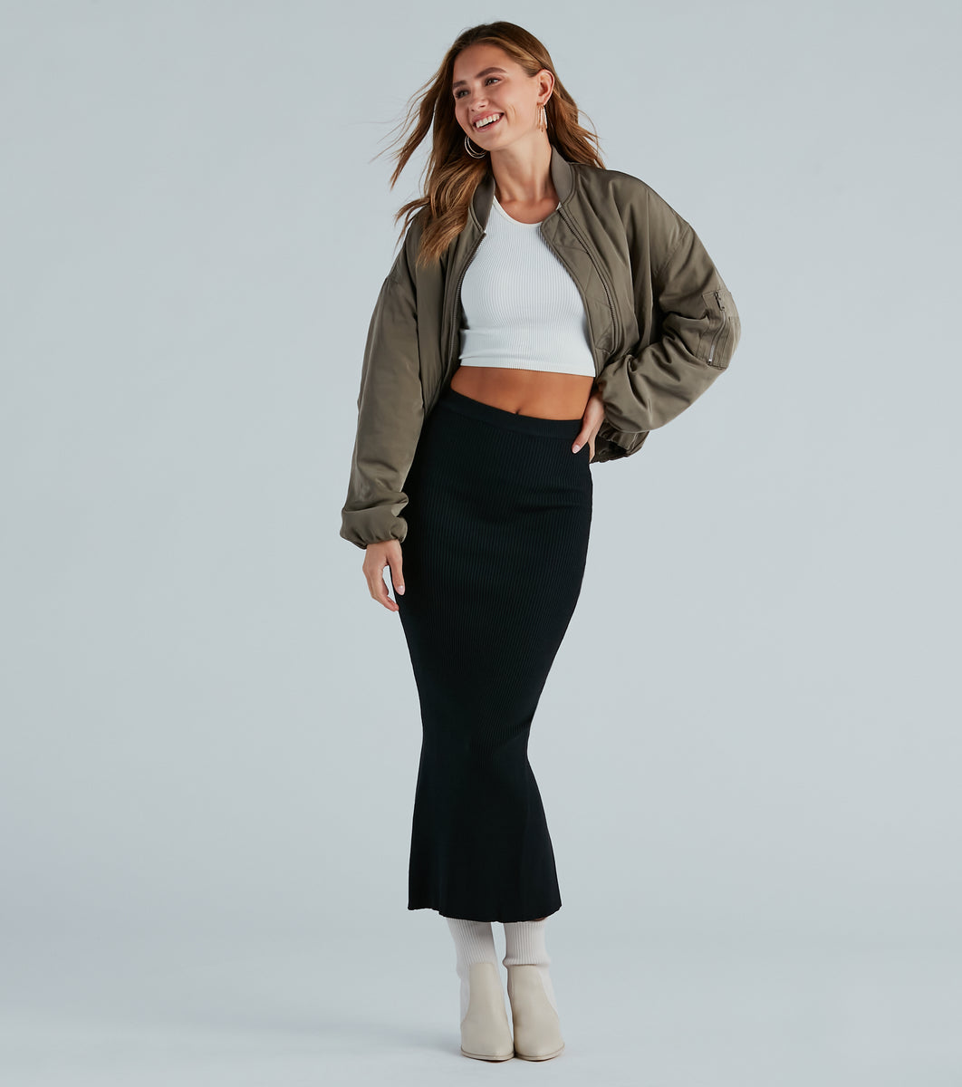 Another Slay Sweater Knit Maxi Skirt