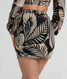 The mini skirt length on the Tropical Day Dream High-Rise Wrap Mini Skirt adds a sultry detail to your going-out outfits or everyday looks.