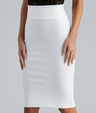 Something More High Waist Ponte Pencil Skirt provides a stylish start to creating your best summer outfits of the season with on-trend details for 2023!