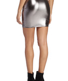 In The Mood For Metallic Mini Skirt for 2022 festival outfits, festival dress, outfits for raves, concert outfits, and/or club outfits