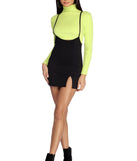 Sassy Suspender Mini Skirt for 2022 festival outfits, festival dress, outfits for raves, concert outfits, and/or club outfits