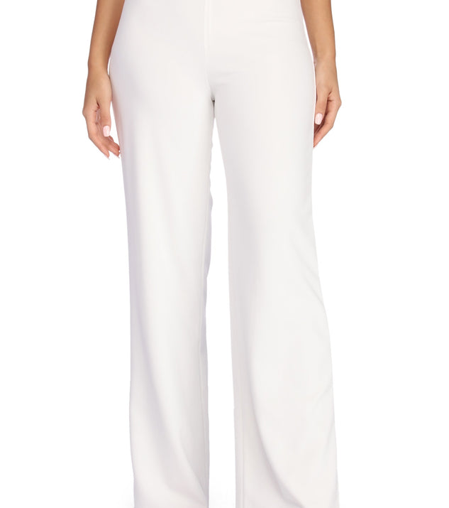 Such A Romantic High Waist Pants helps create the best bachelorette party outfit or the bride's sultry bachelorette dress for a look that slays!