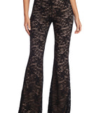 Blissful Illusion Lace Flared Pants provides a stylish start to creating your best summer outfits of the season with on-trend details for 2023!