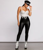 The One You Want Faux Leather Leggings provides a stylish start to creating your best summer outfits of the season with on-trend details for 2023!