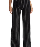 Poised In Pinstripe Pants
