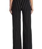 Poised In Pinstripe Pants