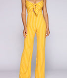 All For One Striped Jumpsuit will help you dress the part in stylish holiday party attire, an outfit for a New Year’s Eve party, & dressy or cocktail attire for any event.