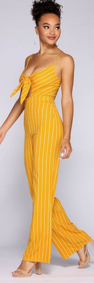 All For One Striped Jumpsuit for 2022 festival outfits, festival dress, outfits for raves, concert outfits, and/or club outfits