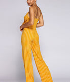 All For One Striped Jumpsuit for 2022 festival outfits, festival dress, outfits for raves, concert outfits, and/or club outfits
