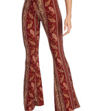 Boho Wanderer Paisley Flared Pants is a trendy pick to create 2023 festival outfits, festival dresses, outfits for concerts or raves, and complete your best party outfits!