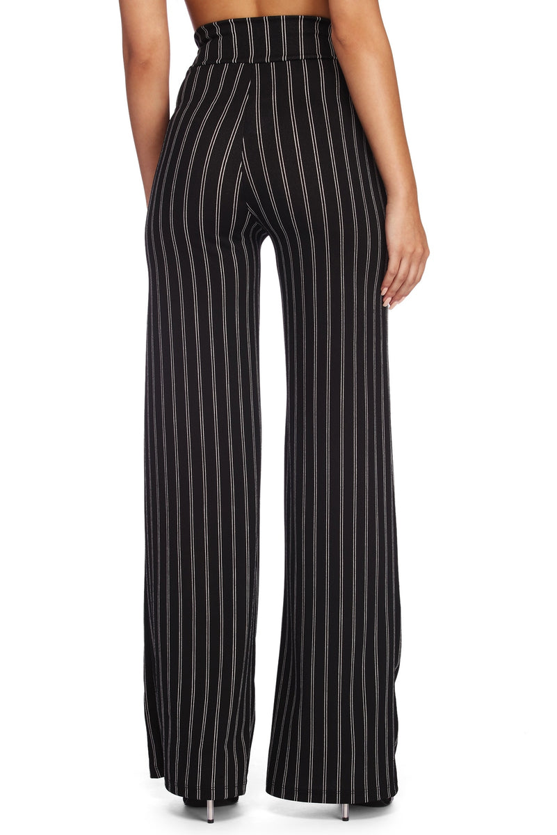 Say It In Pinstriped Pants & Windsor