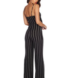 Stand Out Striped Tie Front Jumpsuit for 2022 festival outfits, festival dress, outfits for raves, concert outfits, and/or club outfits