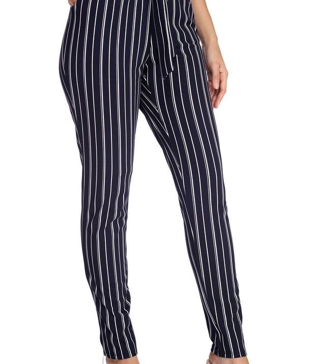 Striped Reputation Tapered Pants