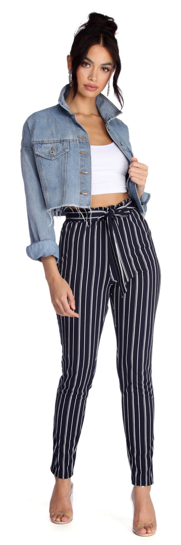 Striped Reputation Tapered Pants