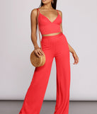 Keeping Knit Sassy Wide Leg Pants