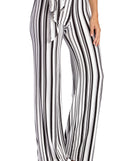 Striped For Style Flared Pants