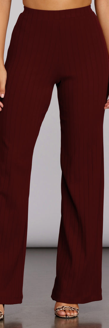 You’ll look stunning in the Call My Name Ribbed Pants when paired with its matching separate to create a glam clothing set perfect for parties, date nights, concert outfits, back-to-school attire, or for any summer event!