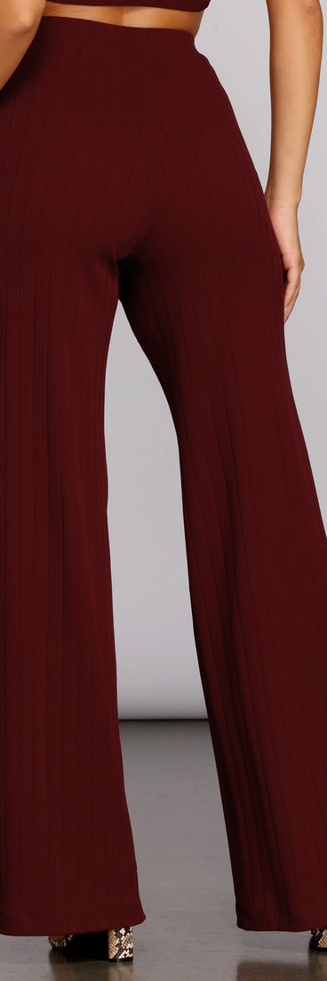 You’ll look stunning in the Call My Name Ribbed Pants when paired with its matching separate to create a glam clothing set perfect for parties, date nights, concert outfits, back-to-school attire, or for any summer event!