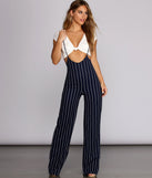 Poised In Pinstripes Suspender Pants will help you dress the part in stylish holiday party attire, an outfit for a New Year’s Eve party, & dressy or cocktail attire for any event.
