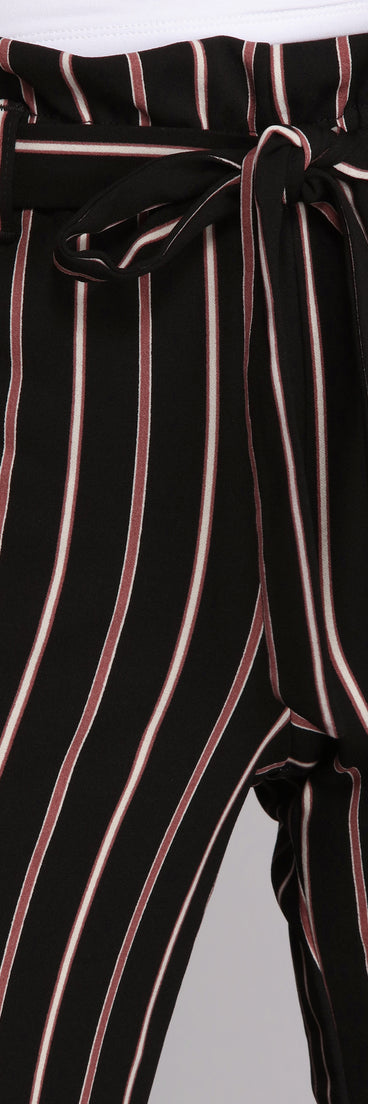 Keep It Striped Tie Waist Pants