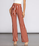 Fit To Flare Striped Pants