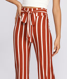 Fit To Flare Striped Pants