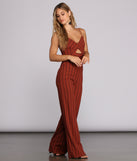 Zero In Keyhole Striped Jumpsuit for 2022 festival outfits, festival dress, outfits for raves, concert outfits, and/or club outfits