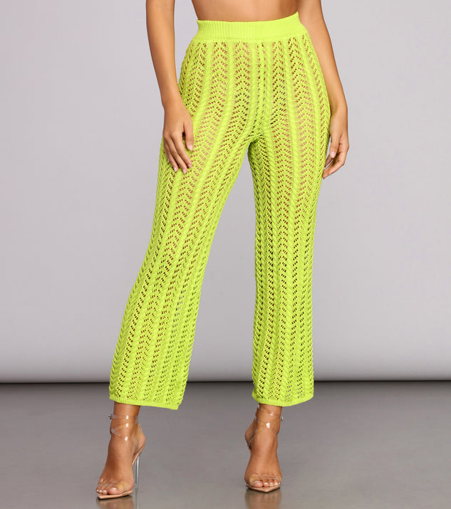 【新品未使用】LiiLU - CROCHET PANTS 2Y Lime Crochet Pants | Windsor