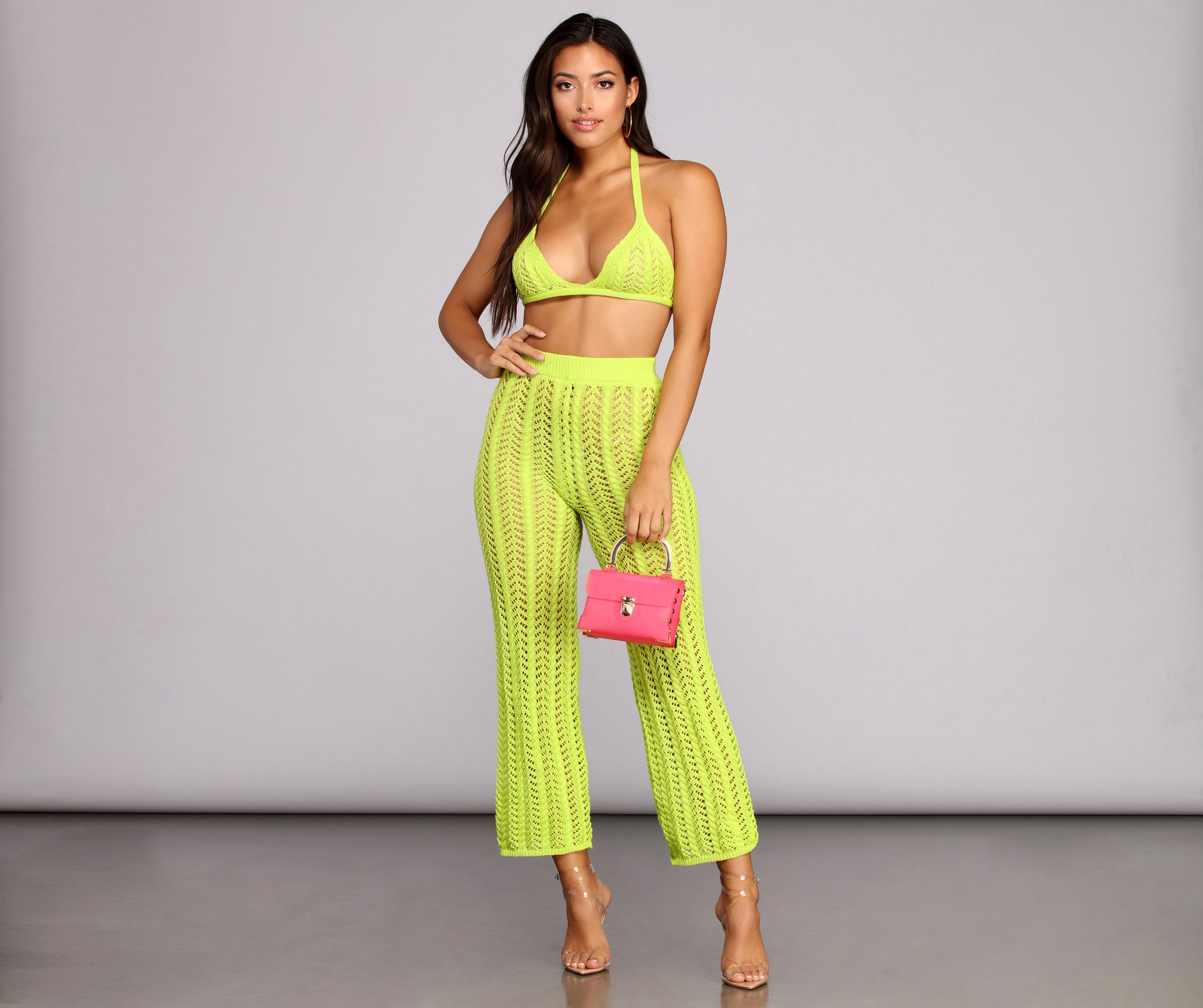 Lime Crochet Pants | Windsor
