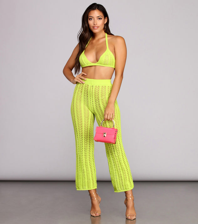【新品未使用】LiiLU - CROCHET PANTS 2Y Lime Crochet Pants | Windsor