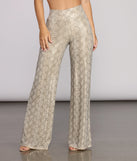 You’ll look stunning in the Vision Venom Sequin Snake Pants when paired with its matching separate to create a glam clothing set perfect for a New Year’s Eve Party Outfit or Holiday Outfit for any event!