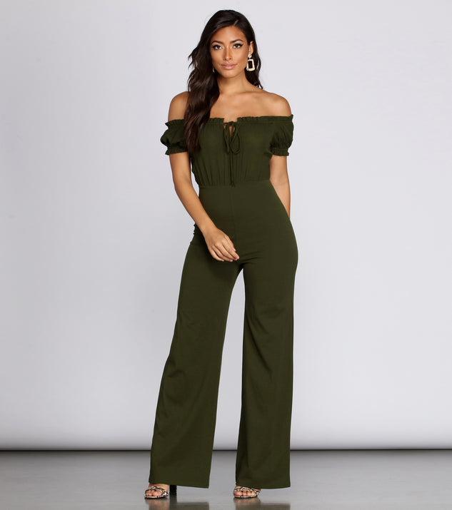 Off The Cuff Jumpsuit will help you dress the part in stylish holiday party attire, an outfit for a New Year’s Eve party, & dressy or cocktail attire for any event.