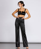 The A-List Satin Jumpsuit will help you dress the part in stylish holiday party attire, an outfit for a New Year’s Eve party, & dressy or cocktail attire for any event.