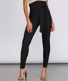 On High Tie Waist Pants
