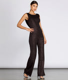 For The Love Of Glitter Jumpsuit will help you dress the part in stylish holiday party attire, an outfit for a New Year’s Eve party, & dressy or cocktail attire for any event.