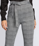 Tapered Glen Plaid Trousers
