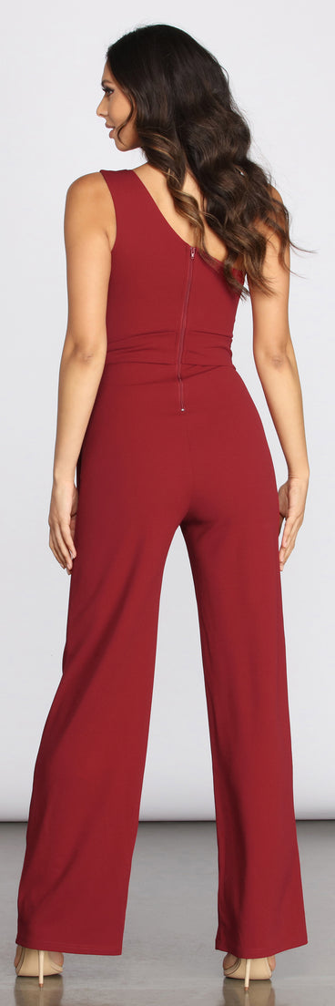 One Shoulder Cut Out Jumpsuit provides a stylish start to creating your best summer outfits of the season with on-trend details for 2023!