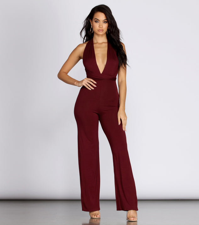 Stylish Ties Convertible Jumpsuit will help you dress the part in stylish holiday party attire, an outfit for a New Year’s Eve party, & dressy or cocktail attire for any event.