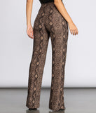 Sassy Stunner Snake Print Pants for 2022 festival outfits, festival dress, outfits for raves, concert outfits, and/or club outfits