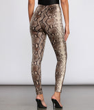 High Waist Satin Snake Leggings provides a stylish start to creating your best summer outfits of the season with on-trend details for 2023!