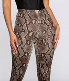 High Waist Satin Snake Leggings provides a stylish start to creating your best summer outfits of the season with on-trend details for 2023!
