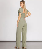 Puff Sleeve Cut Out Jumpsuit provides a stylish start to creating your best summer outfits of the season with on-trend details for 2023!