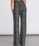 Glitter Snake Print Pants for 2022 festival outfits, festival dress, outfits for raves, concert outfits, and/or club outfits