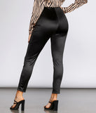 High Waist Satin Leggings