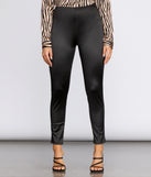 High Waist Satin Leggings