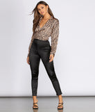 High Waist Satin Leggings