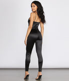 Take The Plunge Satin Jumpsuit provides a stylish start to creating your best summer outfits of the season with on-trend details for 2023!