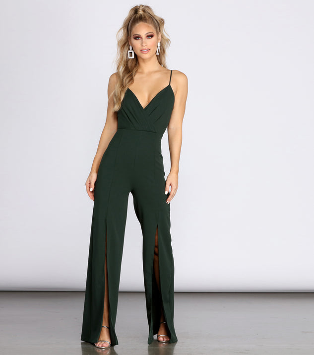 Elevate Your Look Jumpsuit will help you dress the part in stylish holiday party attire, an outfit for a New Year’s Eve party, & dressy or cocktail attire for any event.